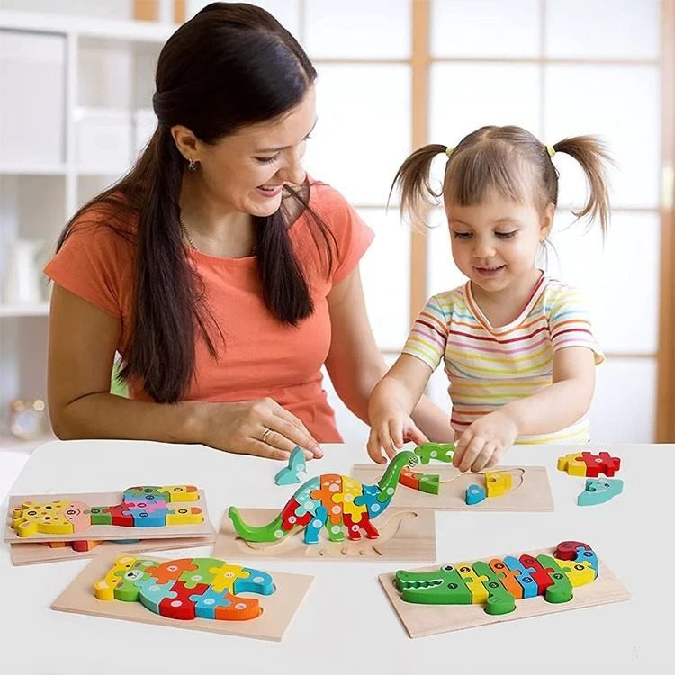 3D WOOD PUZZLE™ - Puzzle en bois Montessori