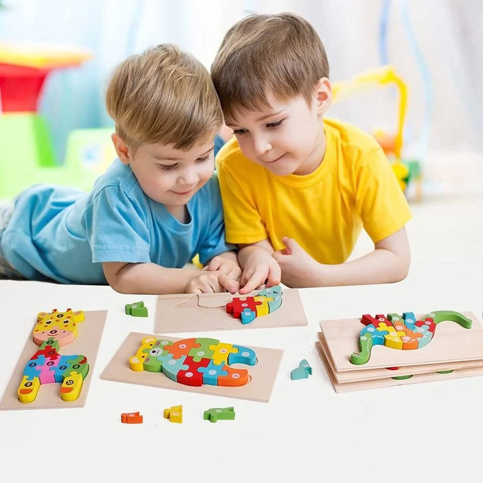 3D WOOD PUZZLE™ - Puzzle en bois Montessori