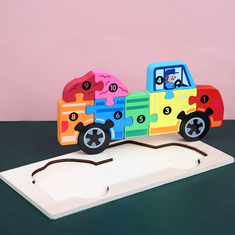 3D WOOD PUZZLE™ - Puzzle en bois Montessori