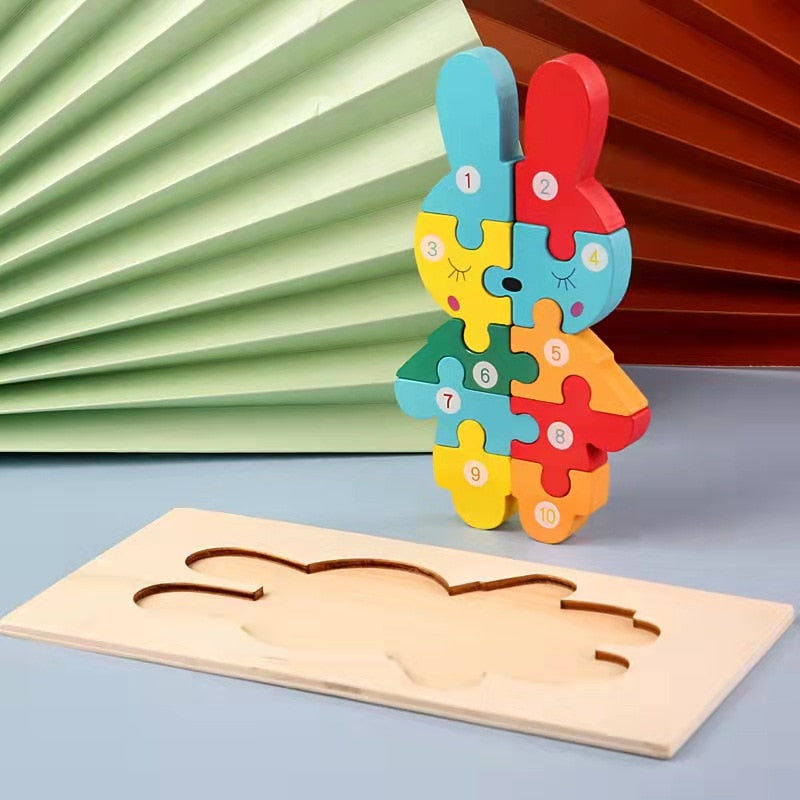 3D WOOD PUZZLE™ - Puzzle en bois Montessori